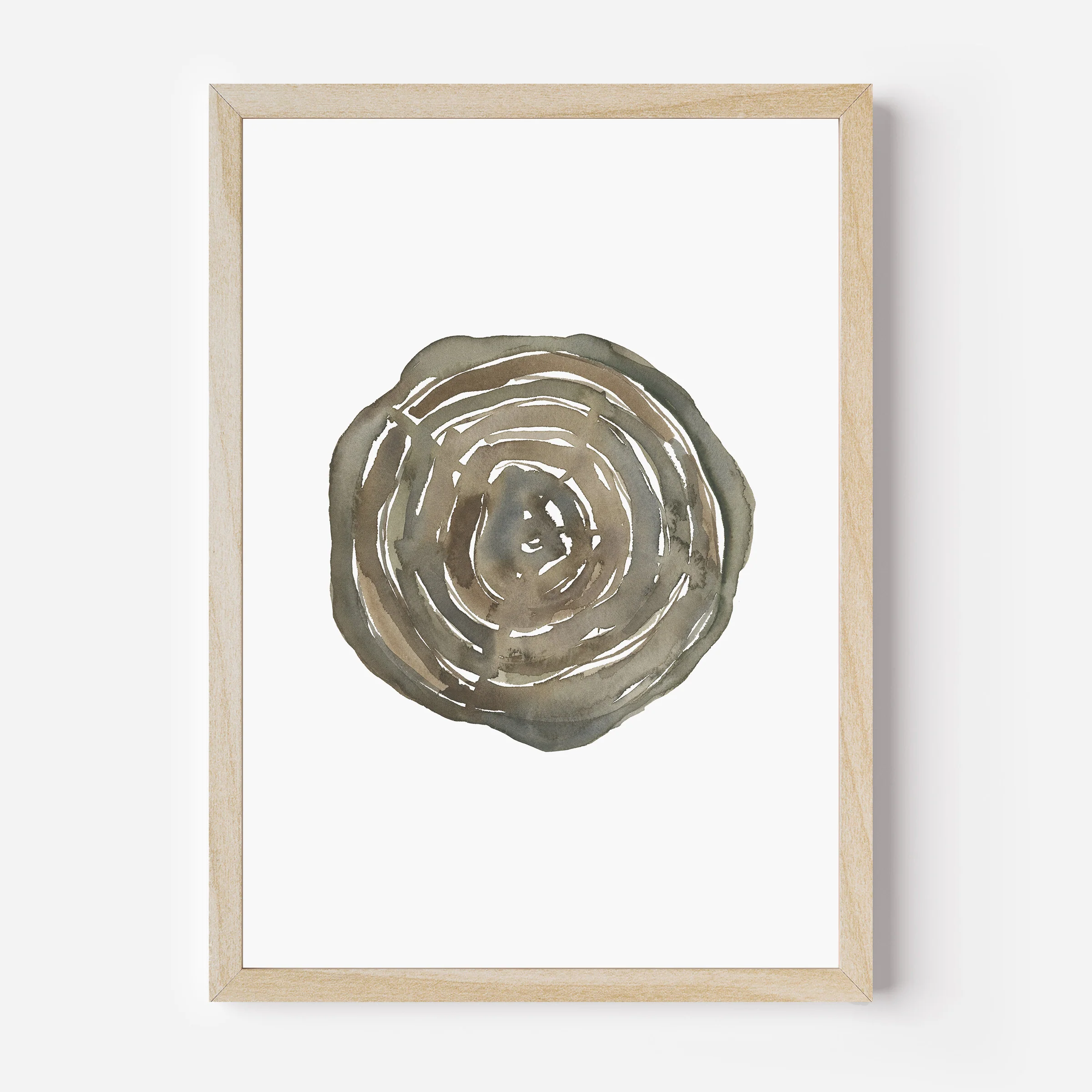 Watercolor Tree Growth Rings - Image 3