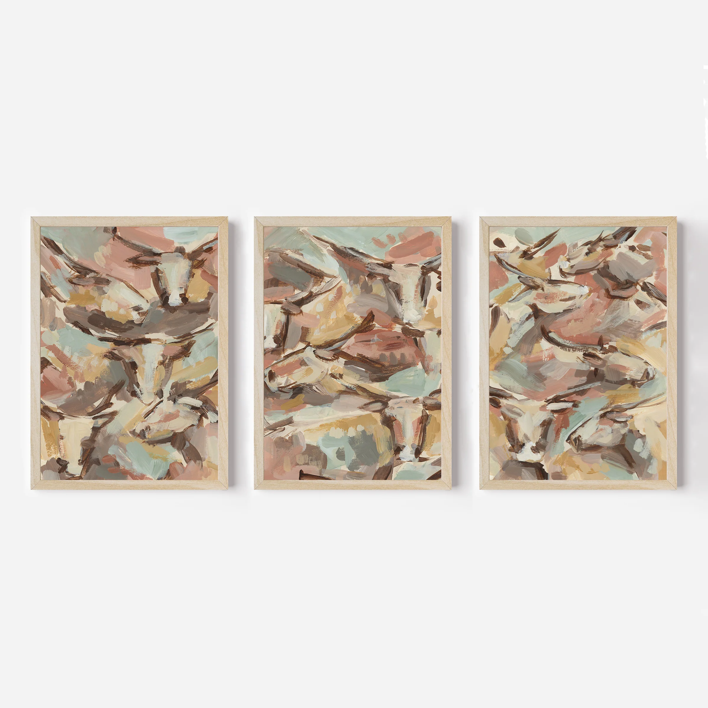 Western Herd Triptych - Set of 3 - Image 2