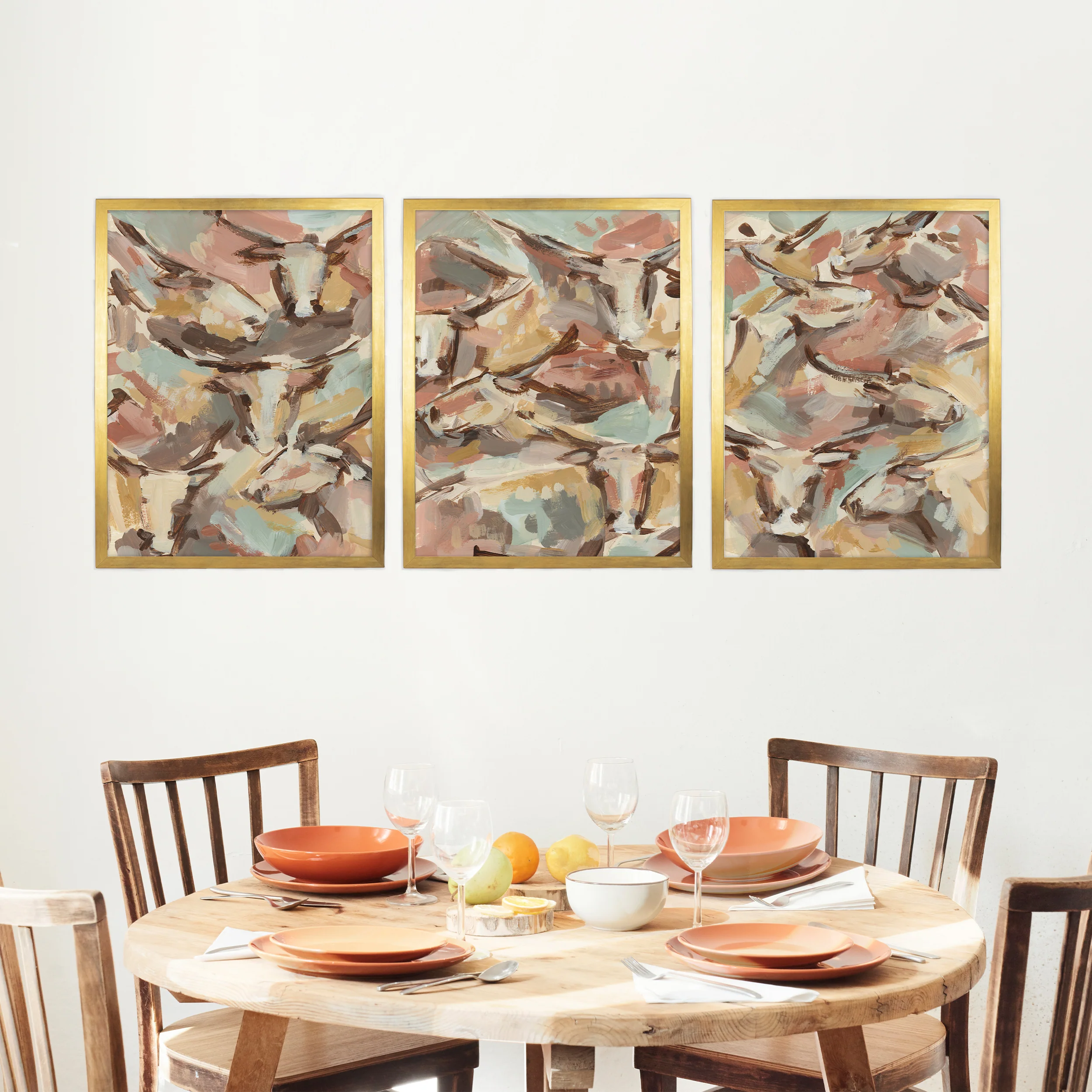 Western Herd Triptych - Set of 3 - Image 5