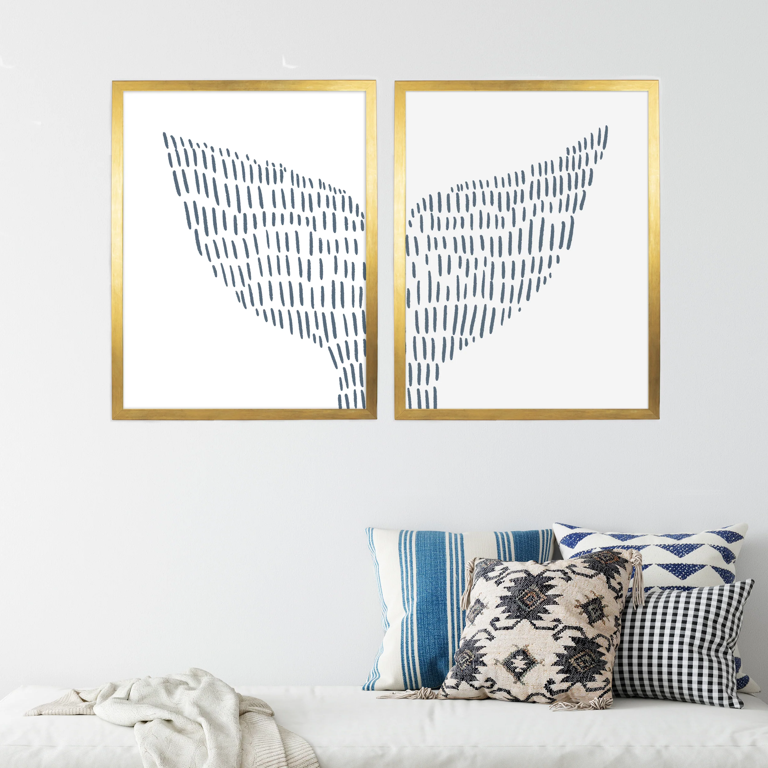 Whale Tail Modern Illustration - Set of 2 - Image 14