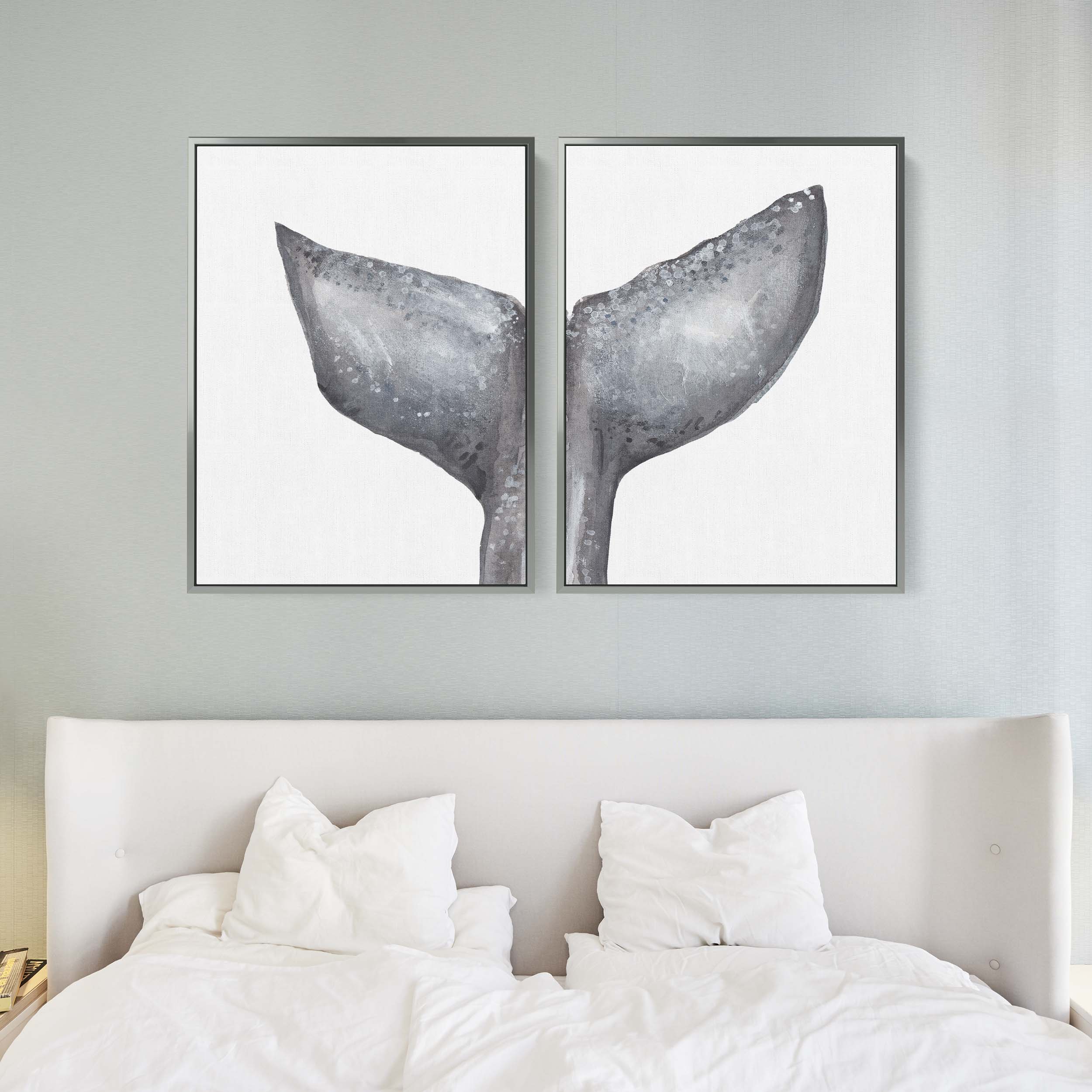 Whale Tail Painting, No. 1 - Set of 2 - Image 13
