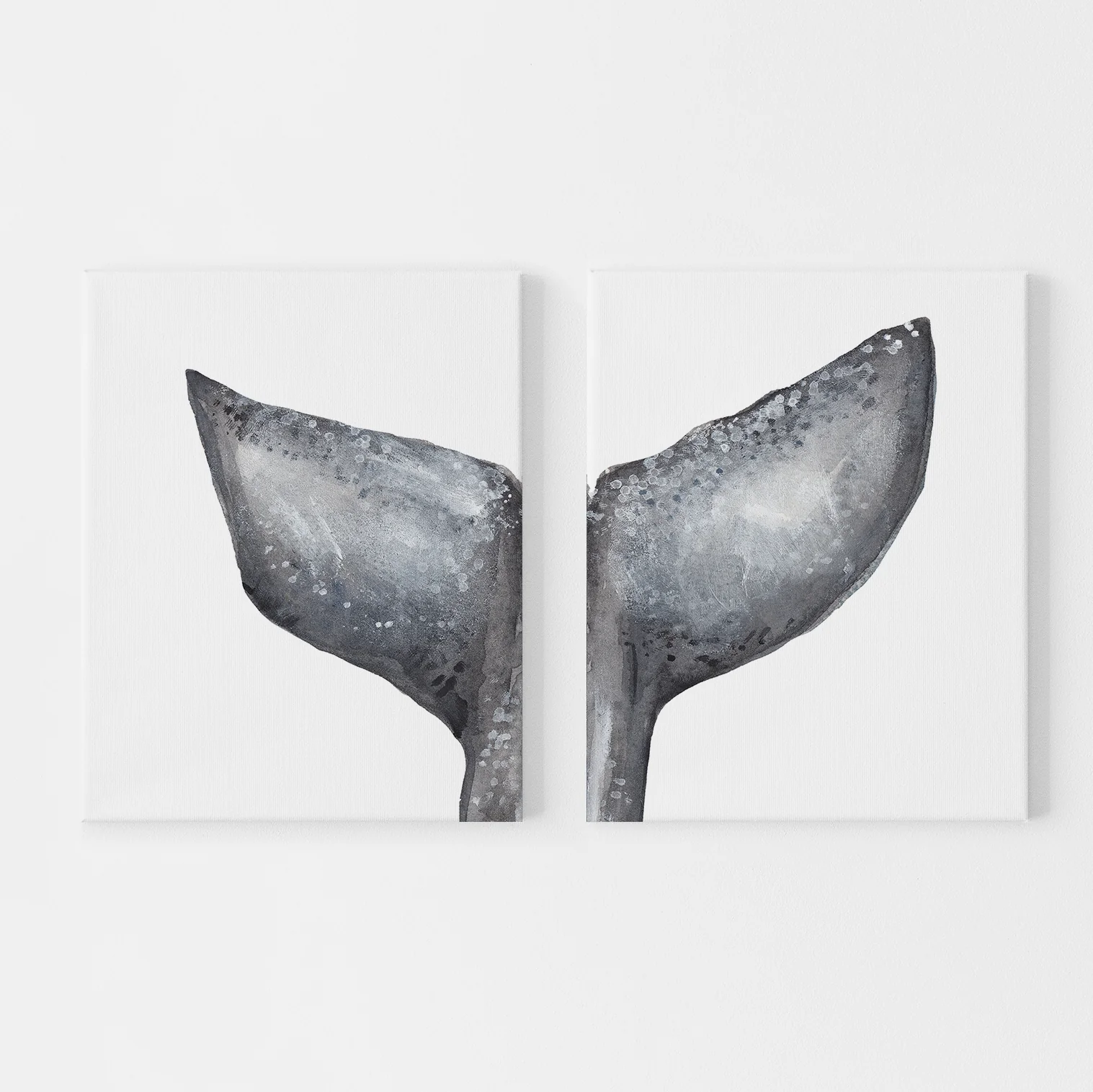Whale Tail Painting, No. 1 - Set of 2 - Image 4