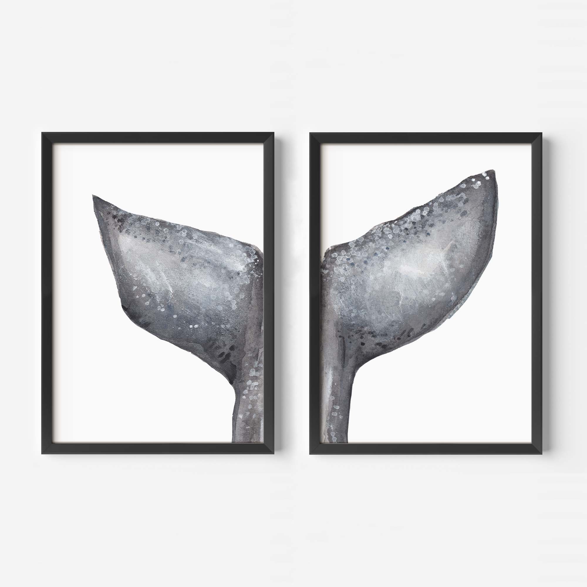 Whale Tail Painting, No. 1 - Set of 2 - Image 6