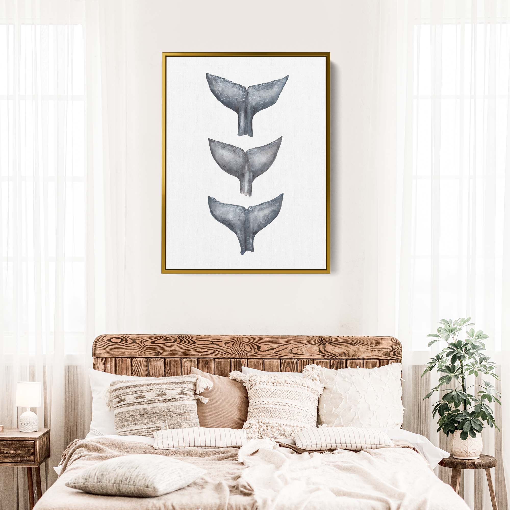 Whale Tail Trio Painting - Image 11