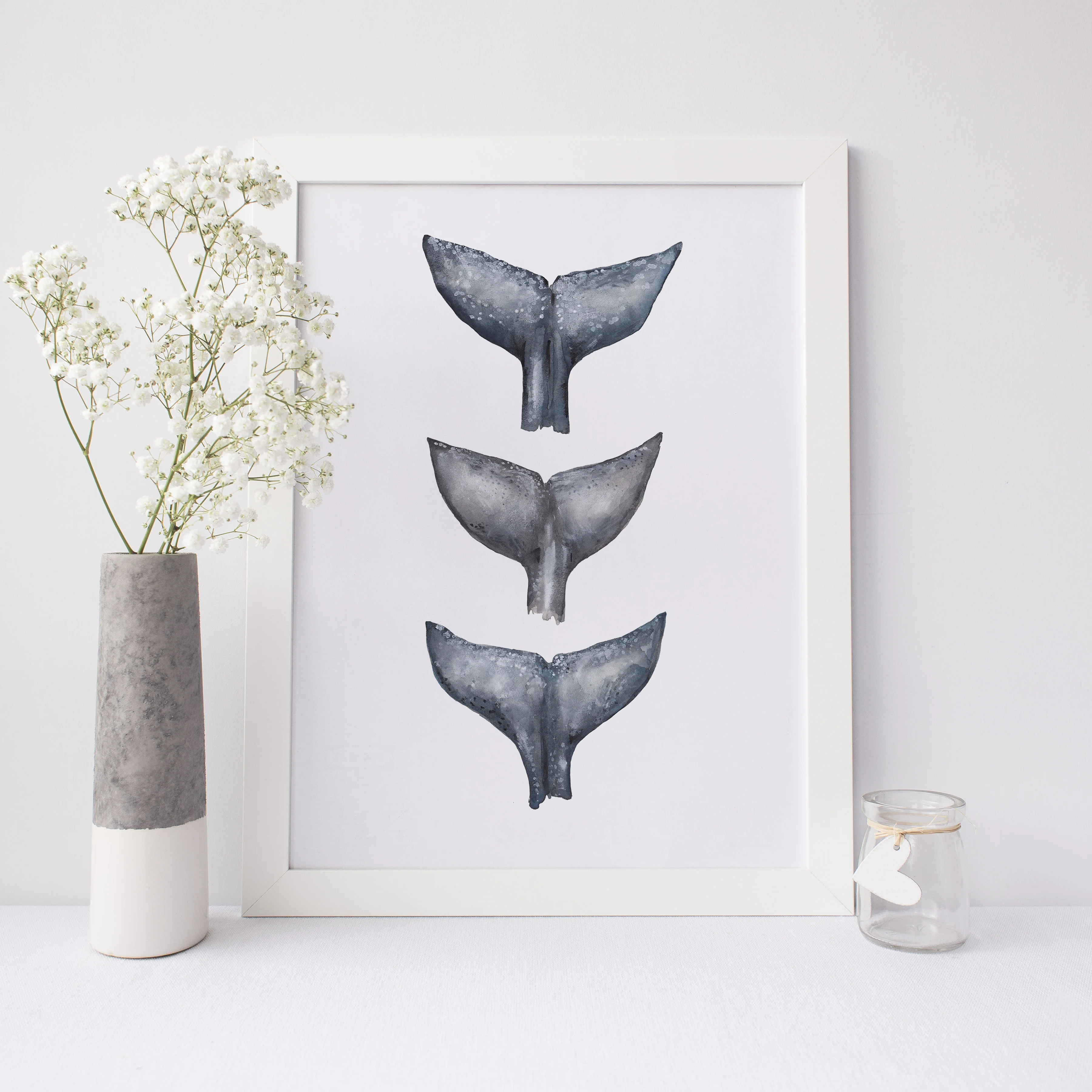 Whale Tail Trio Painting - Image 12