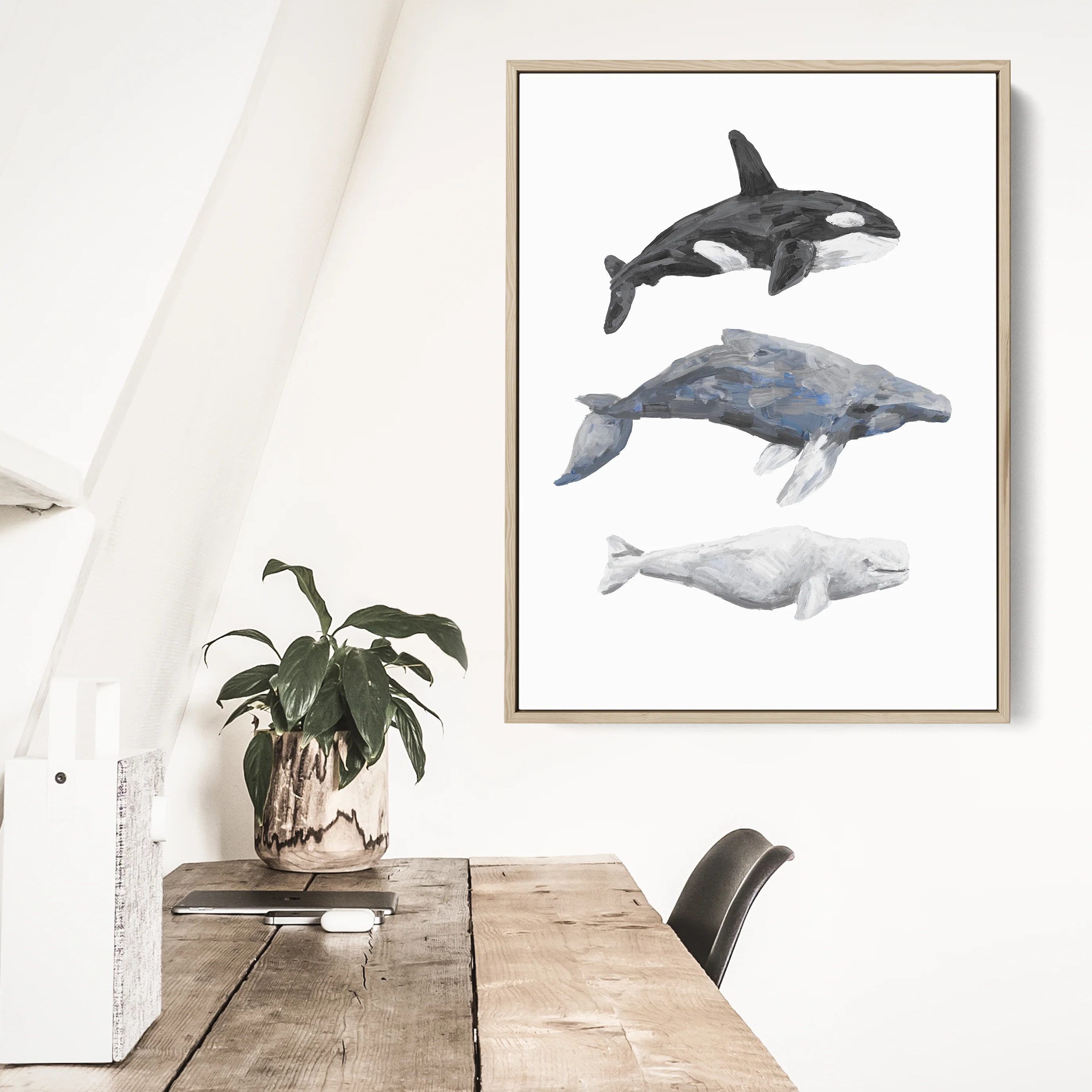 Whale Trio Watercolor - Image 8