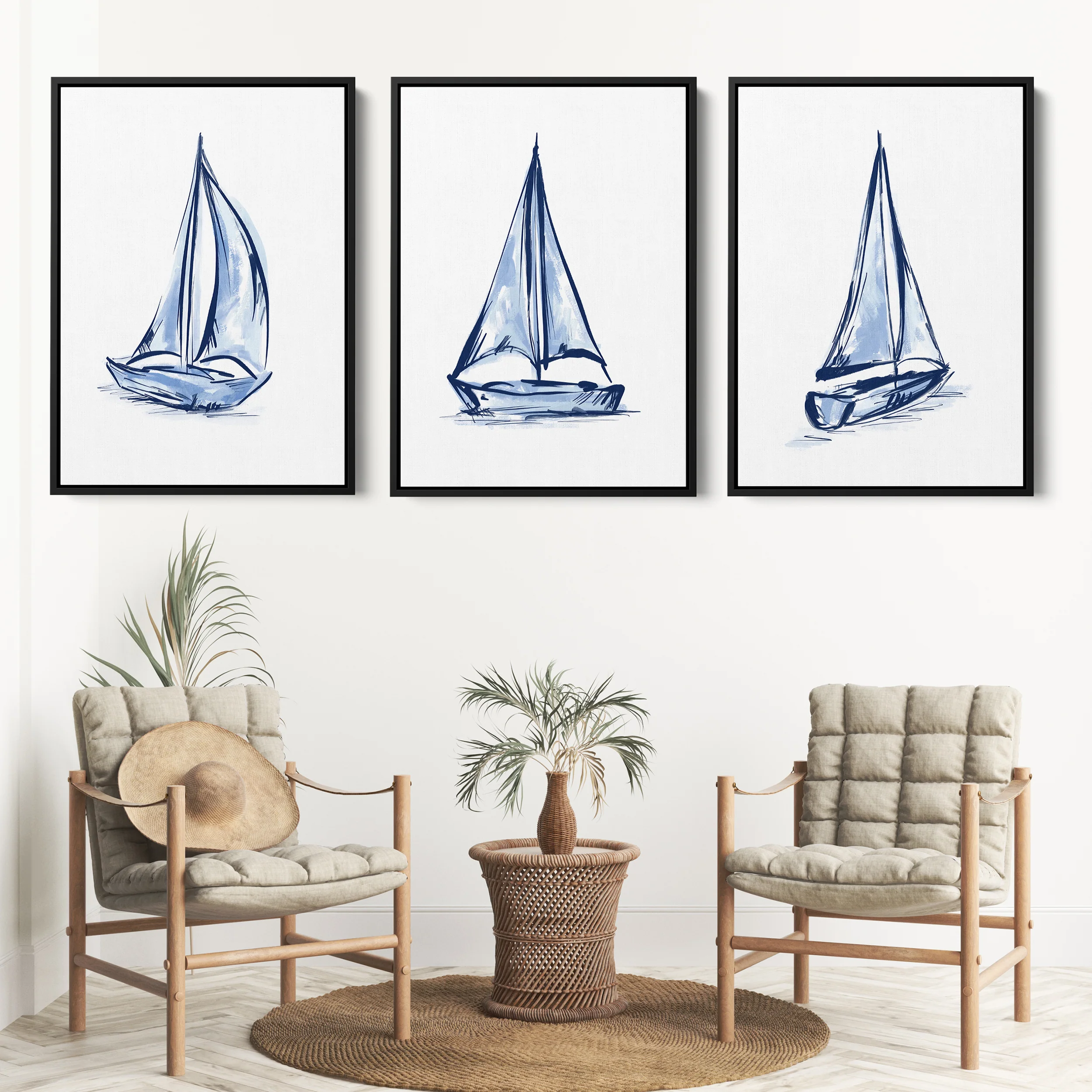 Whitecaps and Wind Triptych - Set of 3 - Image 11