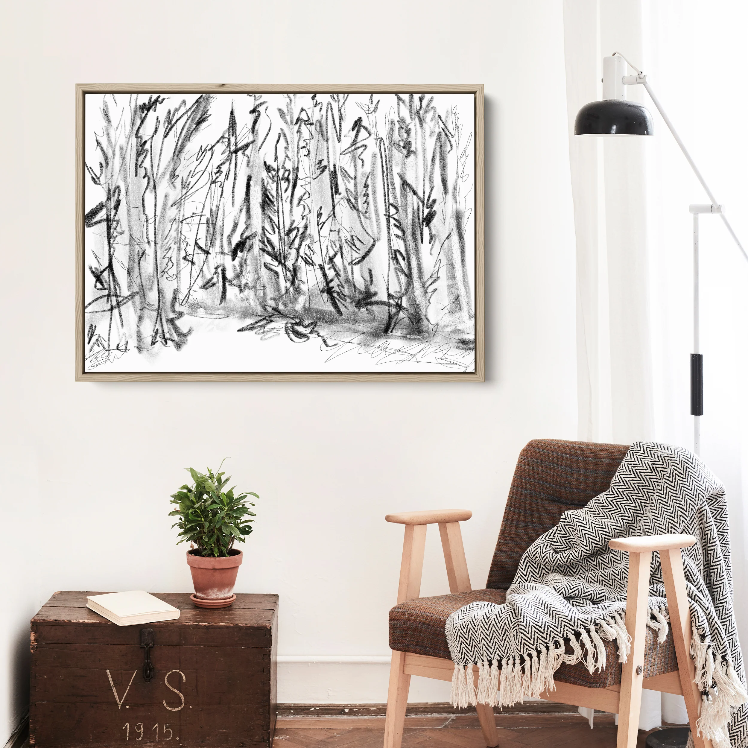 Winter Woods Sketch - Image 10