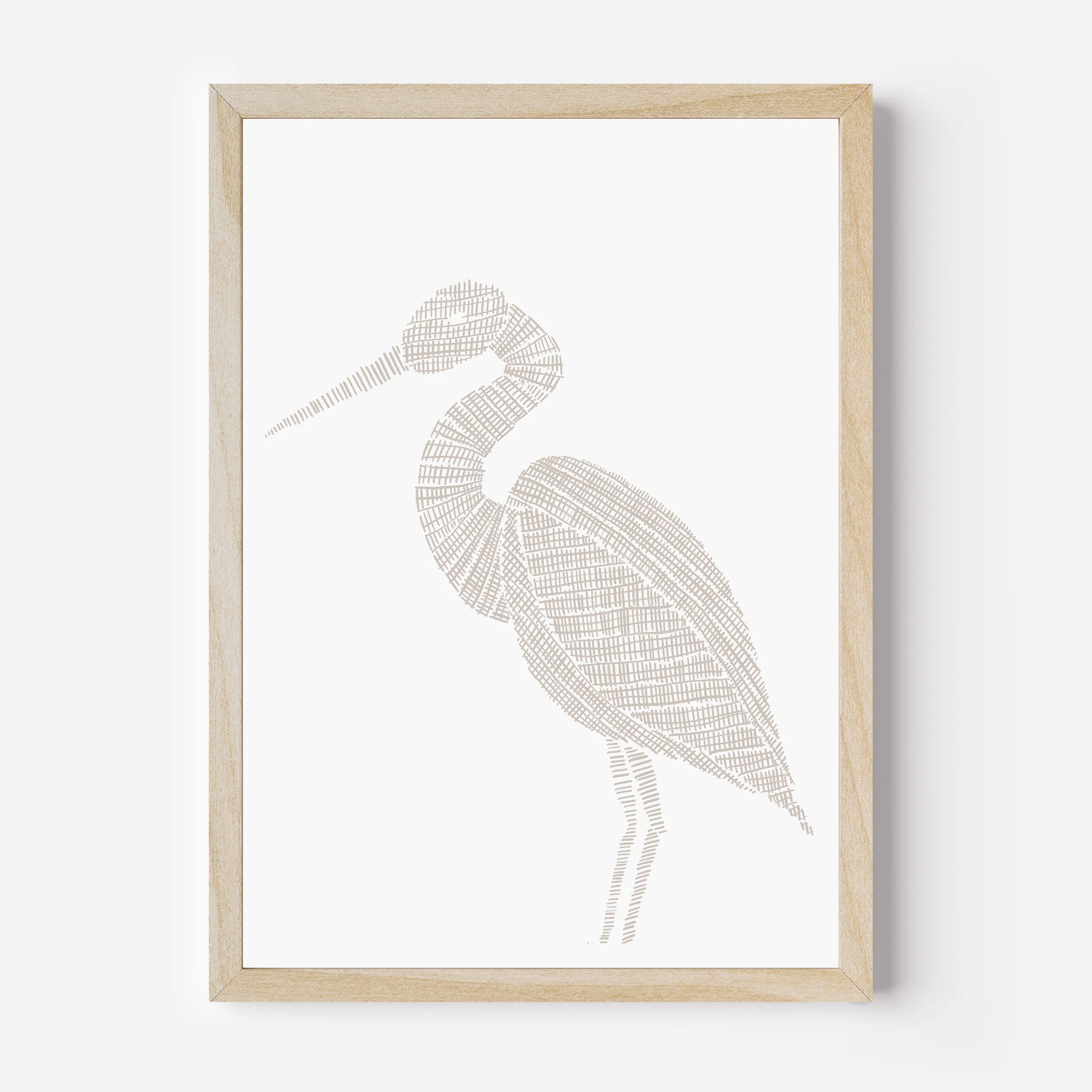 Woven Heron Illustration - Image 2