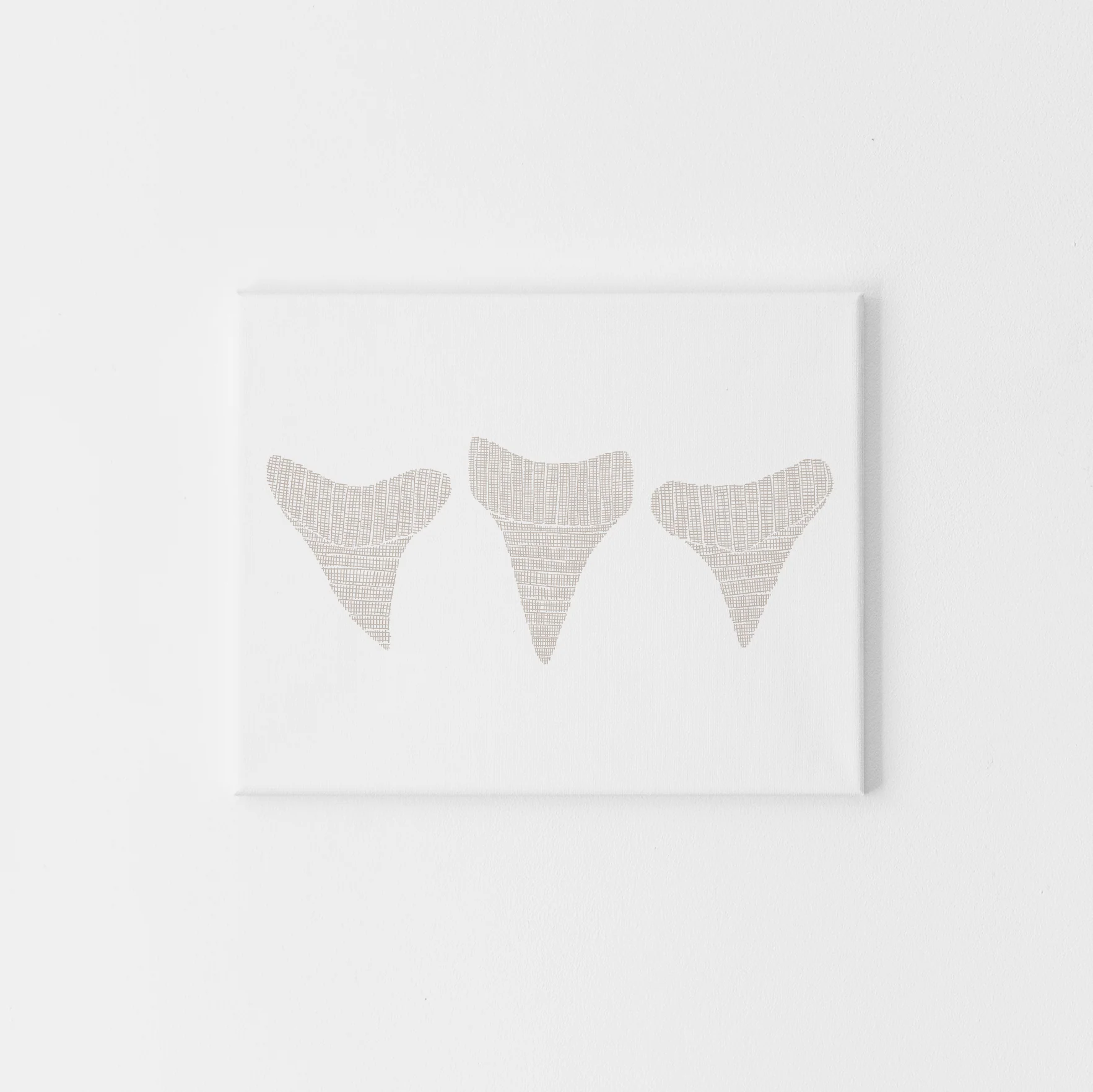 Woven Shark Teeth Trio Illustration - Image 2
