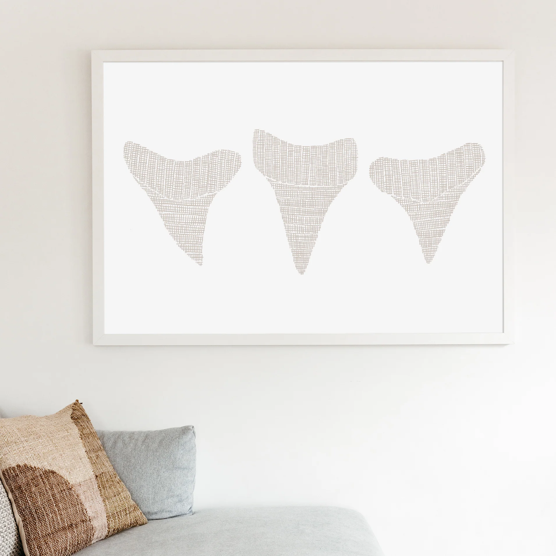 Woven Shark Teeth Trio Illustration - Image 6