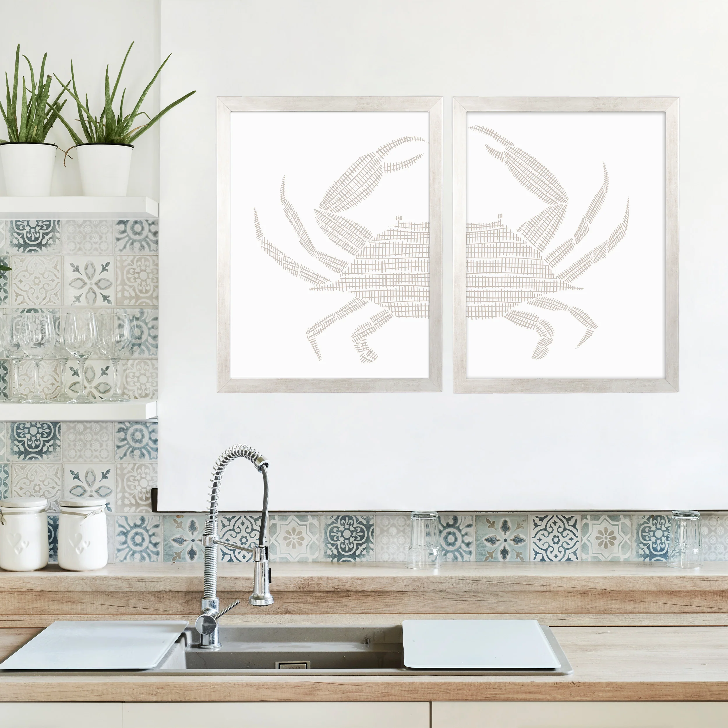 Woven Stone Crab Diptych - Set of 2 - Image 10