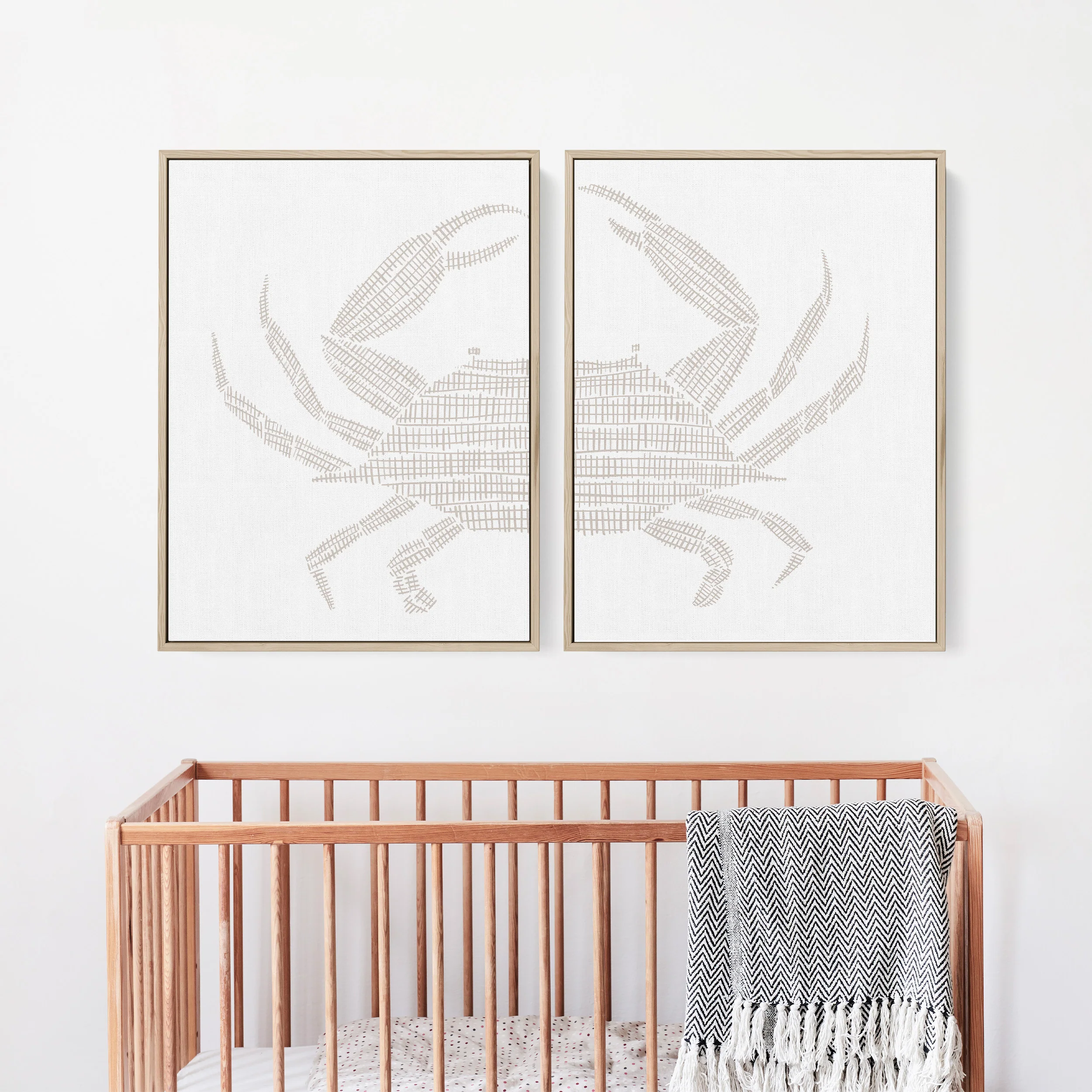 Woven Stone Crab Diptych - Set of 2 - Image 6